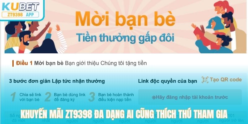 Khuyến mãi zt9398 đa dạng ai cũng thích thú tham gia 